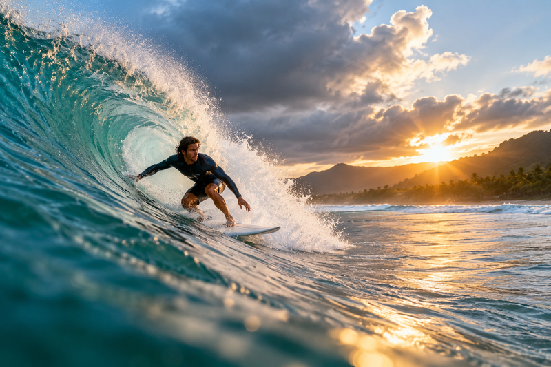 Weather Systems Drive Perfect Surf Conditions for Surfers